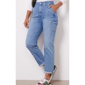 Paige Drew Cargo Pocket Stretch Denim Jeans Size 30